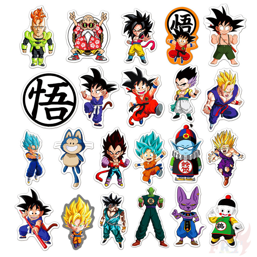 ✪ Dragon Ball Series 10 Son Goku Stickers ✪ Anime 50Pcs/Set DIY Fashion Waterproof Doodle Decals Stickers
