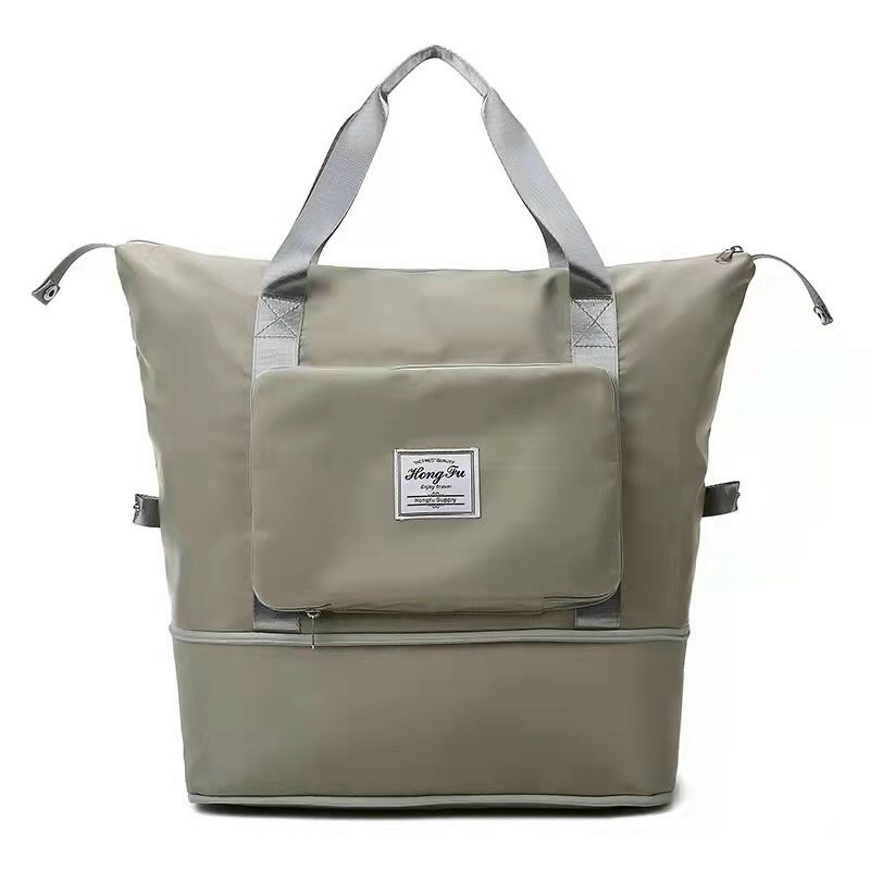 Túi xách du lịch 2 tầng cỡ lớn có ngăn khoá ngoài ❤️ FREE SHIP ❤️ túi du lịch gấp gọn chất liệu vải dù cao cấp nhiều ngă