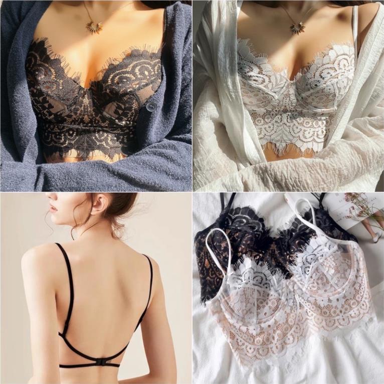Áo Lót Nữ Ren Mỏng Cradin Có Gọng Nâng Ngực Kiểu Dáng Xuyên Thấu 329