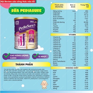 SỮA PEDIASURE 850g