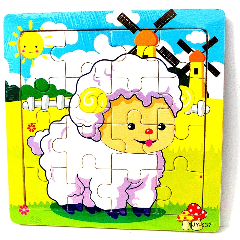 Đồ chơi xếp hình đồ chơi thông minh tranh ghép hình phát triển trí tuệ cho bé 16 miếng ghép