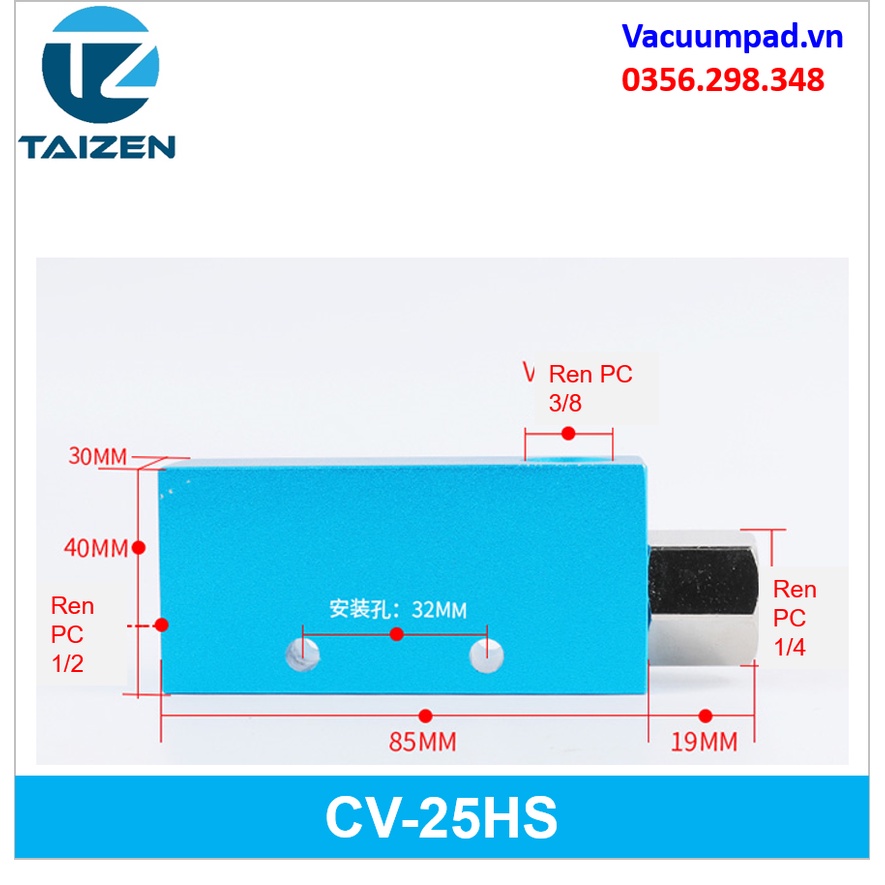 Van hút chân không khí nén CV-10/15/20/25/30HS TPM