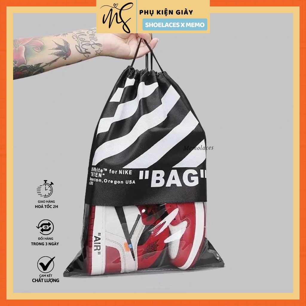 Túi Đựng Giày - Túi Lưu Trữ Bảo Quản Giày Dép OFFWHITE
