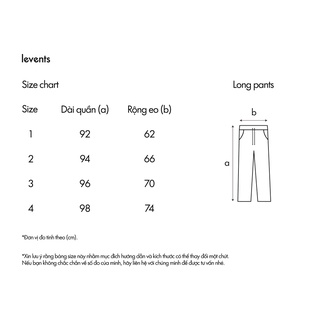 Quần dài LEVENTS Space Straight Pants/ Black