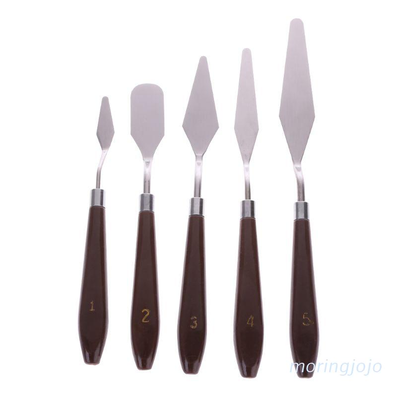 Set 5 Xẻng Thép Chuyên Nghiệp Vẽ Tranh Sơn Dầu Nghệ Thuật