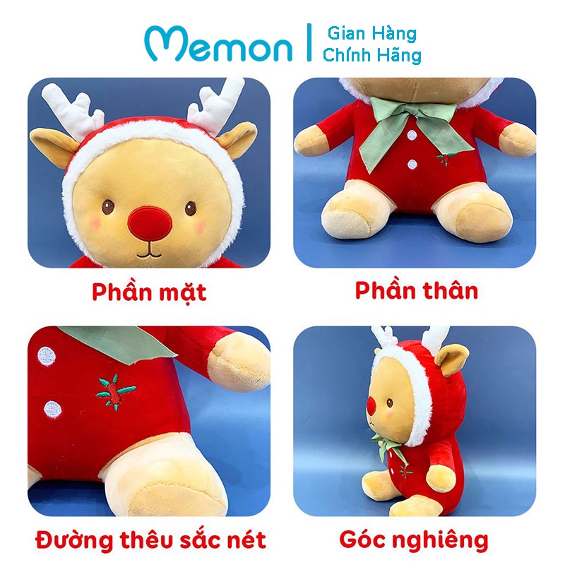 Gấu Bông Tuần Lộc Baby Giáng Sinh Noel Cao Cấp Memon