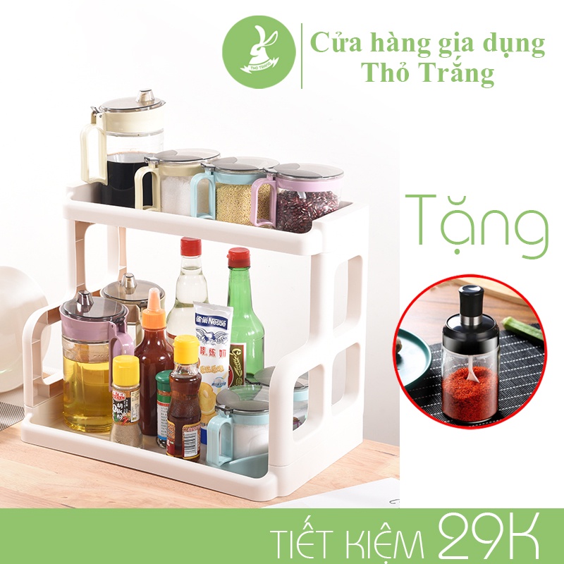 Kệ để gia vị nhà bếp nhà bếp, để đồ nhà tắm mã 5566 – Hàng chính hãng Nhựa Việt Nhật