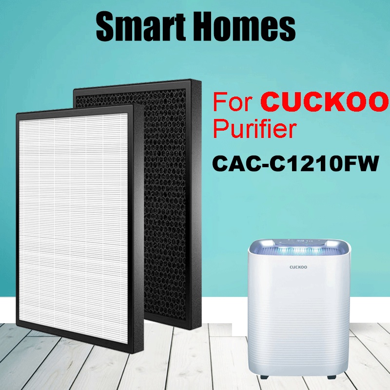 For CUCKOO Air Purifier CAC-C1210FW HEPA filter Activated Carbon  Replacement Filter