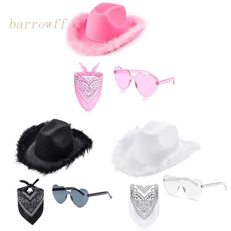 Bộ Kính Và Nón Đội Đầu Hóa Trang Cao Bồi Dành Cho Nữ Dự Tiệc Bachelorett