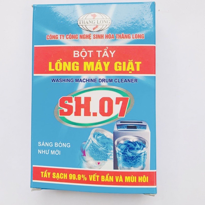 Bột vệ sinh lồng máy giặt, diệt khuẩn, tẩy lồng máy giặt CHÍNH HÃNG CÔNG TY SH.07