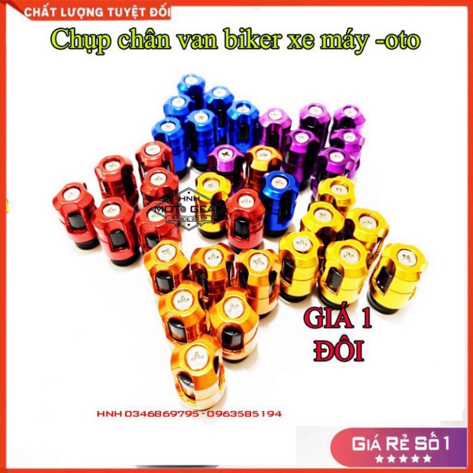 Ốc Chân Van Xe Máy CNC Cao Cấp - 1 Cặp