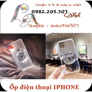 Ốp điện thoại 3d hình gấu pooh cho iPhone 12 Mini 12 Pro Max 11 Pro Max X XS XR XSMax 8 7 6 6s Plus SE 2020