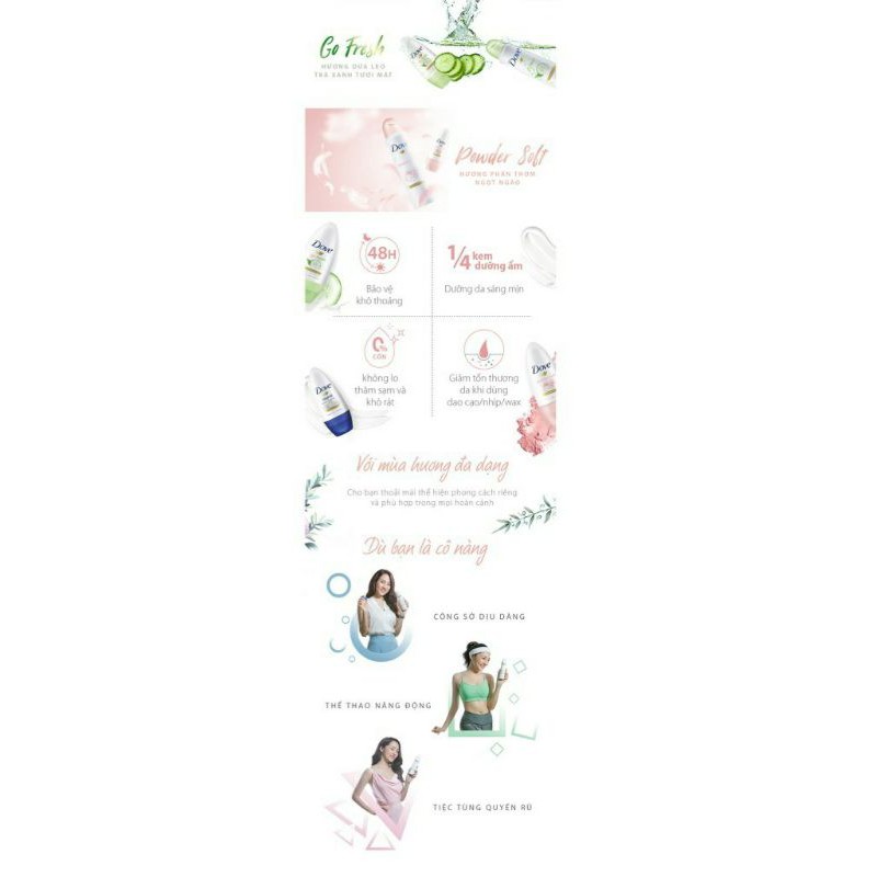 Lăn khử mùi Dove Go Fresh 40ml
 | BigBuy360 - bigbuy360.vn