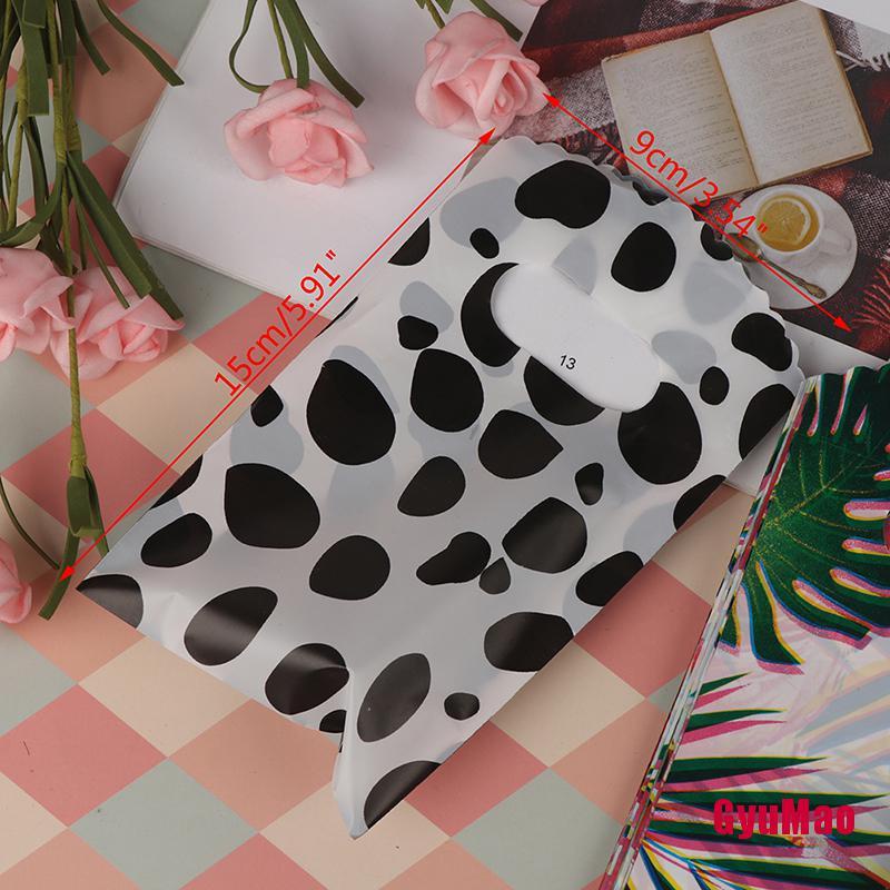 Set 50 Túi Nhựa Mini 9*15cm In Chữ Thank You Có Quai Cầm Tiện Dụng