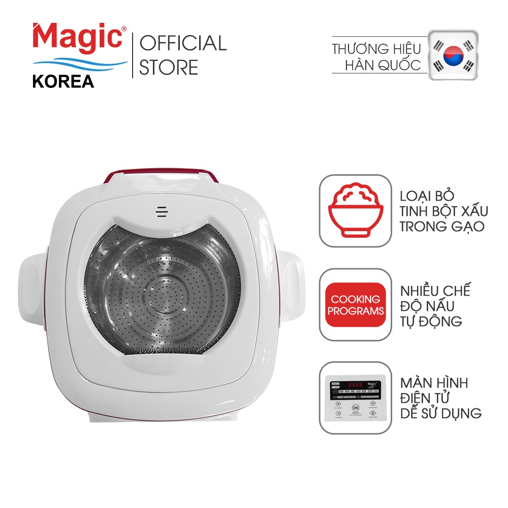 [Mã ELHADEV giảm 4% đơn 300K] Nồi Cơm Điện Tách Đường Magic Korea A-511