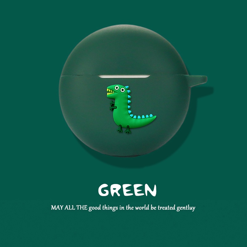 Vỏ bọc silicone bảo vệ hộp sạc tai nghe OPPO ENCO BUDS 2 họa tiết hoạt hình dễ thương