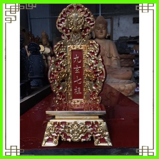 Bài vị thờ gia tiên gỗ mít,long vị song long giá rẻ