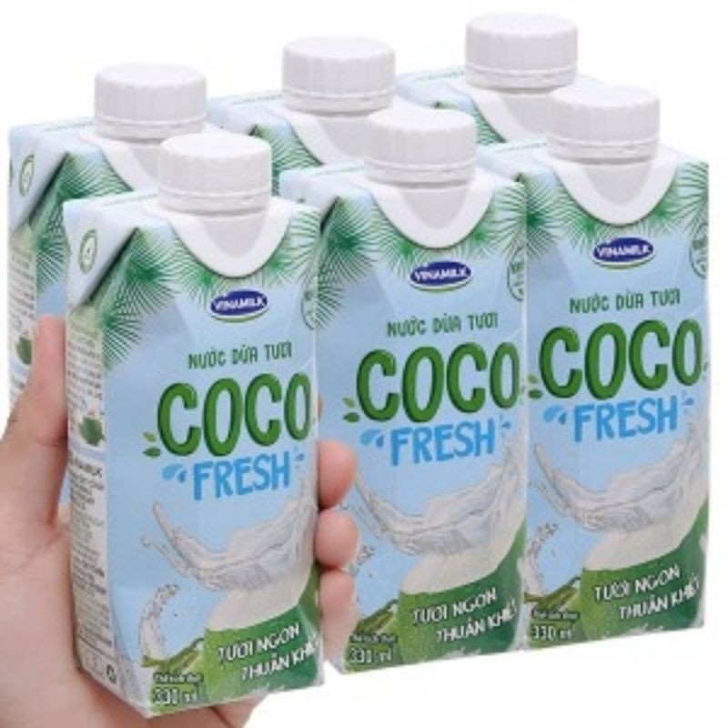 nước dừa tươi nguyên chất coco 12 hộp 7.2021