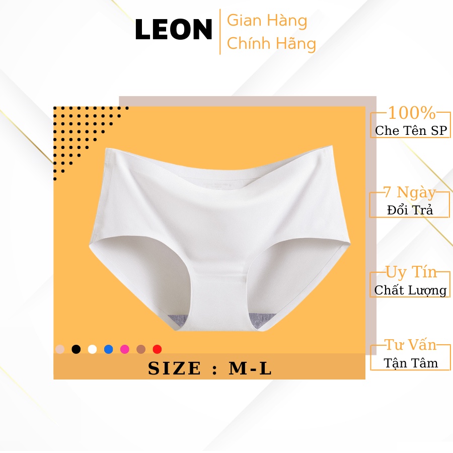 Quần Lót Su Nữ Không Đường May Co Dãn 4 Chiều Mềm Mịn Siêu Thấm Hút LEON 5032-5033