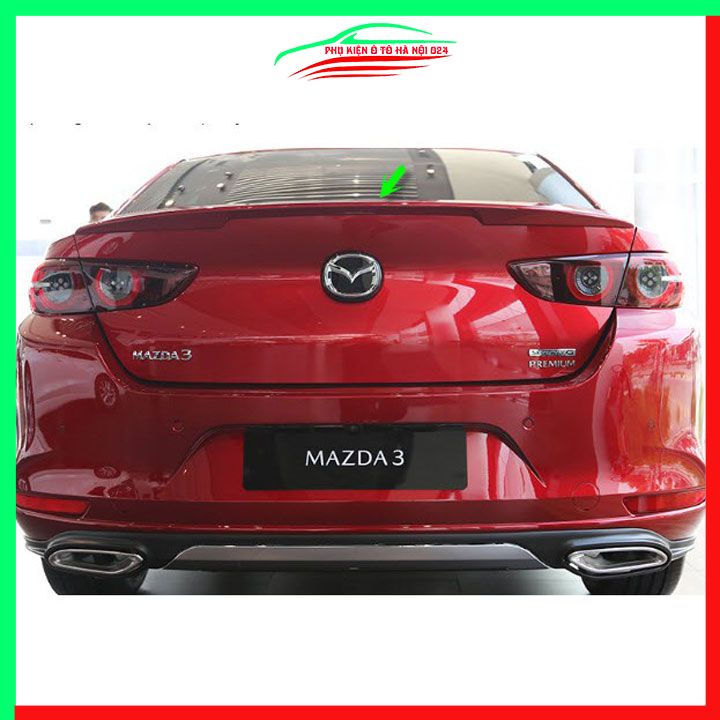 Đuôi gió sau xe liền cốp Mazda 3 2020-2022 hàng mộc chưa sơn