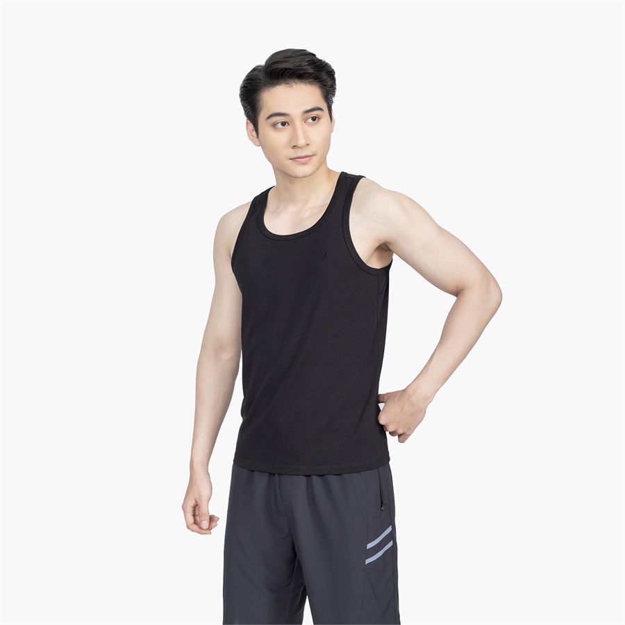 Áo tank top basic ARISTINO chất liệu cotton mềm nhẹ , thấm hút mồ hôi - ATT009S2