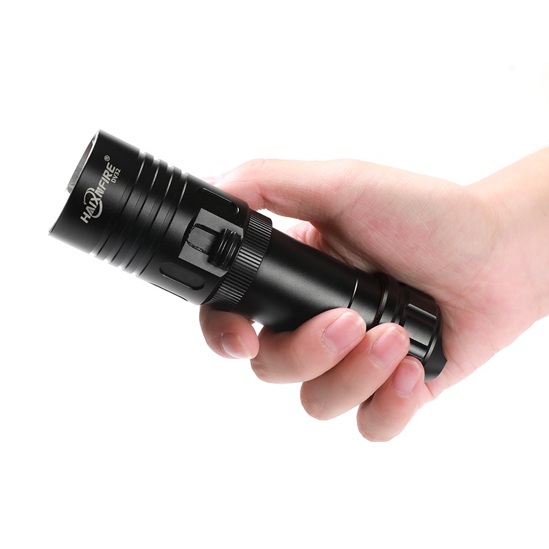Haixnfire DV32 Đèn pin cầm tay  XM-L2 26650 chống nước dùng để lặn