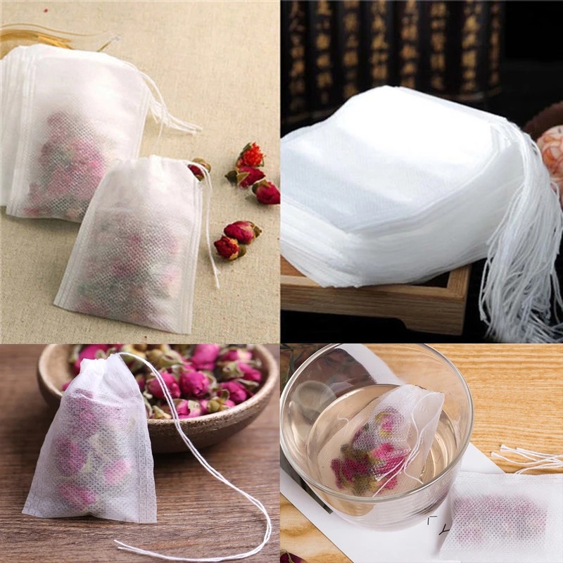 Set 50 Túi Lọc Trà 5 X 7CM Bằng Vải Không Dệt