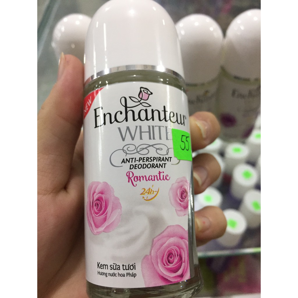 DẠNG SỮA Lăn khử mùi trắng da Enchanteur Charming 50ml, 25ml