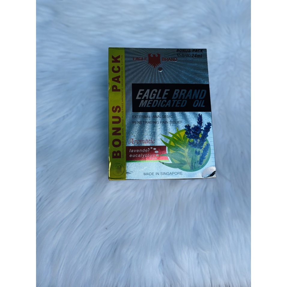 Dầu gió Con ó Trắng Singapore Eagle Brand Medicated Oil Refresh 24ml Singapore - Hương bạc hà đinh dương