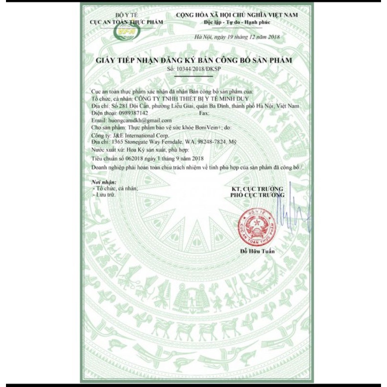 Bonivein hỗ trợ dãn tĩnh mạch hộp 30v nhập khẩu chính hãng