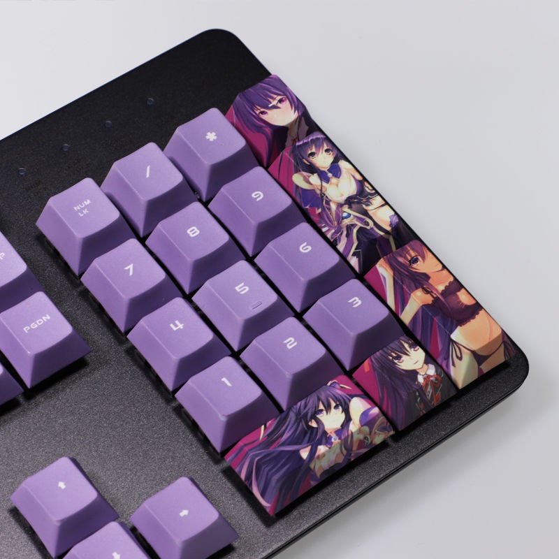 Yatogami Tohka keycaps Cherry Profile DATE A LIVE Theme anime Princess PBT Dye thăng hoa bàn phím cơ bàn phím keycaps