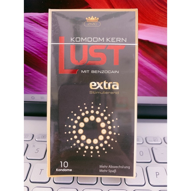 ✅ Bao cao su kéo dài thời gian LUST EXTRA sản xuất tại Đức