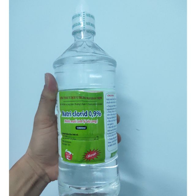 Nươc muối sinh lý chai lớn 1000ml