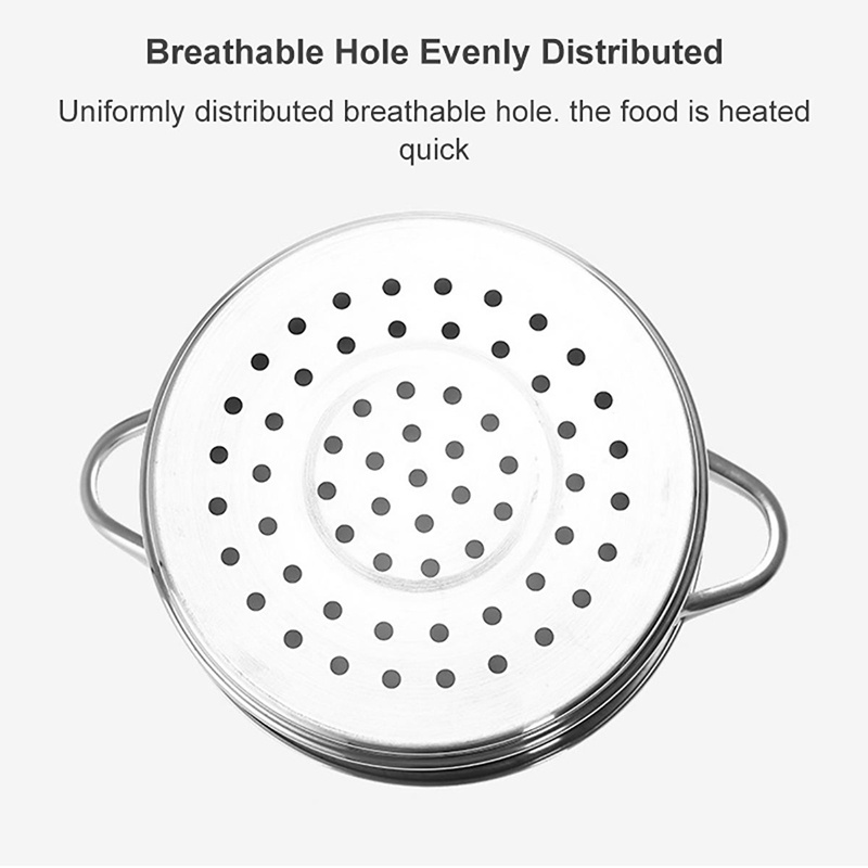 Khay Hấp Thức Ăn Bằng Thép Không Gỉ Dày 20cm