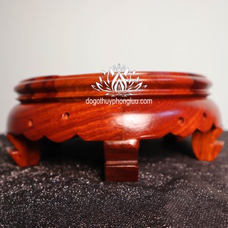 Kỷ tròn chân-Đế bát hương-Đôn tròn gỗ hương cao 9cm cỡ mặt từ 14cm đến30cm