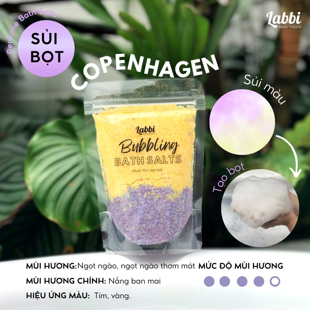 COPENHAGEN [Labbi] Tạo bọt bồn tắm / Muối tắm tạo bọt / Bubble Salts