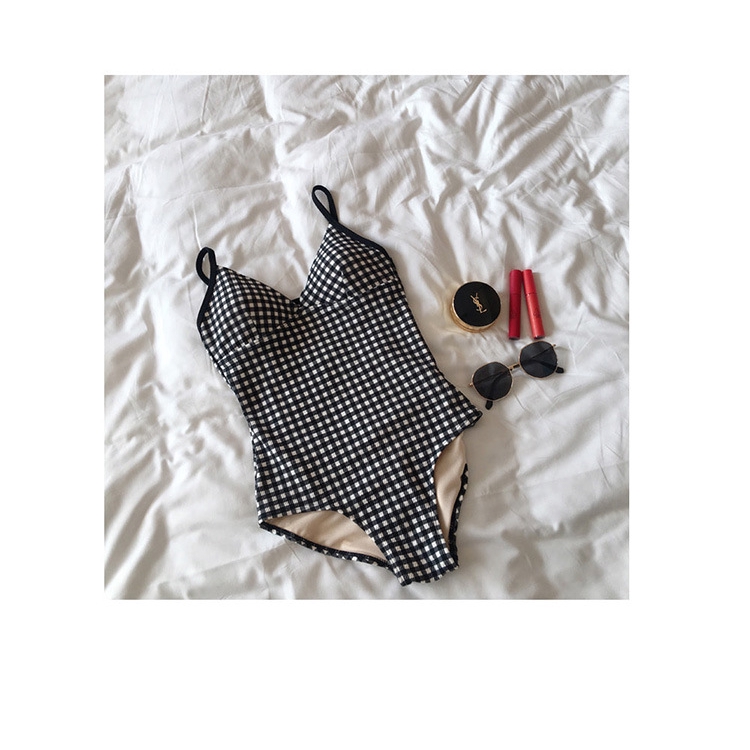 Đồ bơi nữ gợi cảm bikini Xiêm ba điểm Backless tụ tập áo tắm kẻ sọc dễ thương | BigBuy360 - bigbuy360.vn