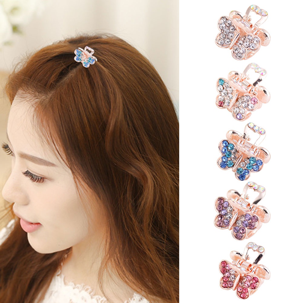 Kẹp Càng Cua Mini Hình Bướm Dễ Thương