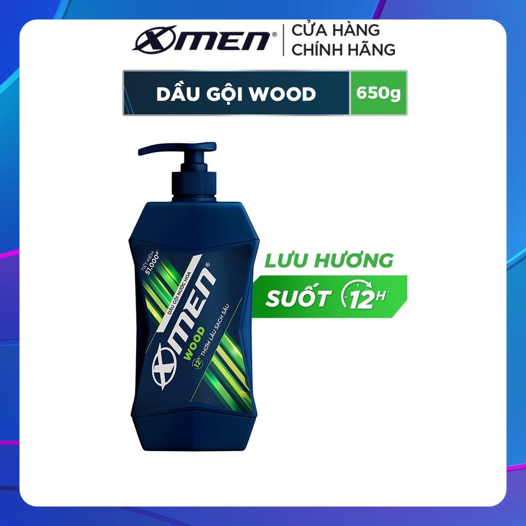 Dầu gội đầu xmen  hương nước hoa Wood 650g,dầu gội nam xmen hương phóng khoáng từ xạ hương và gỗ tùng huyết 650g/chaí