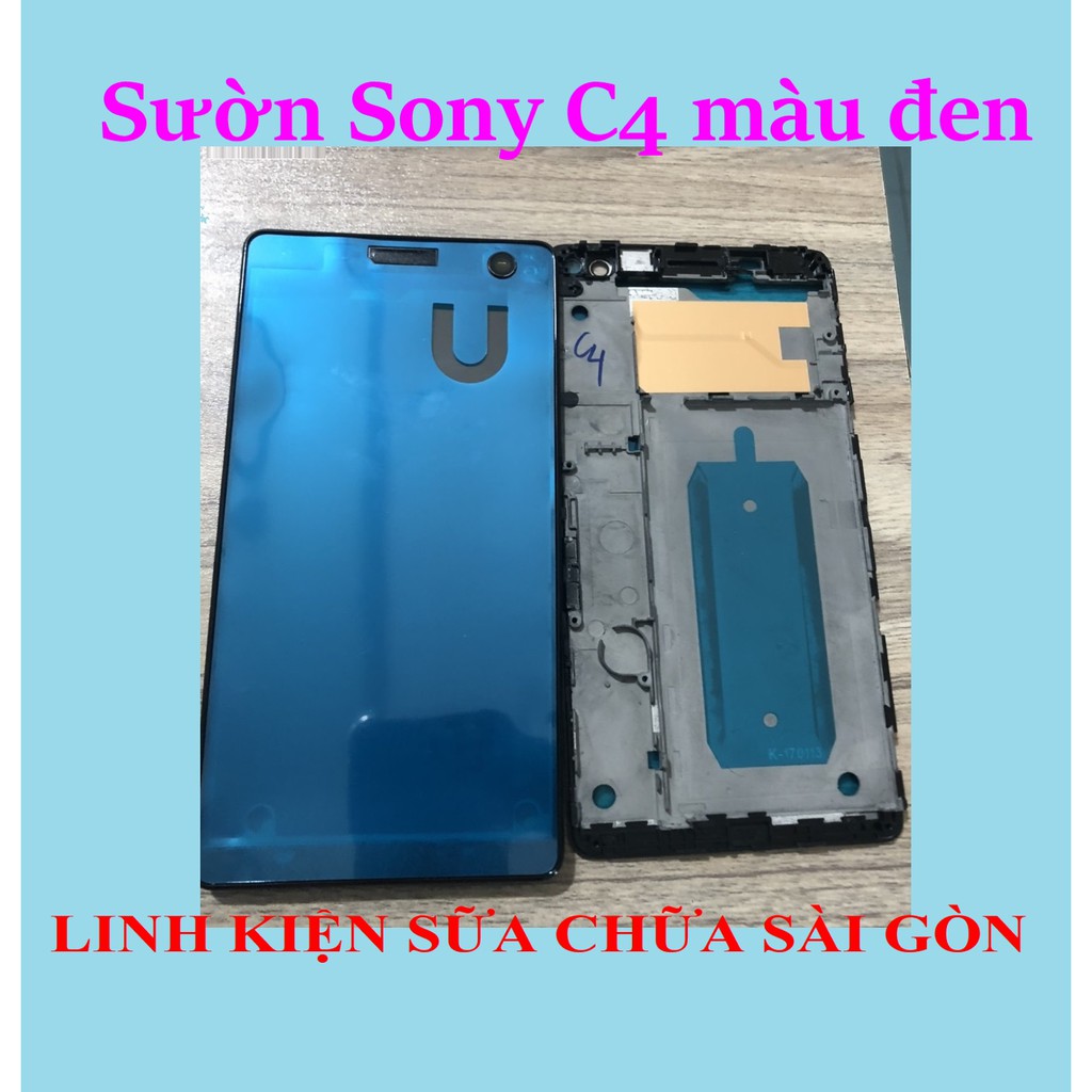 Sườn Sony C4 màu đen