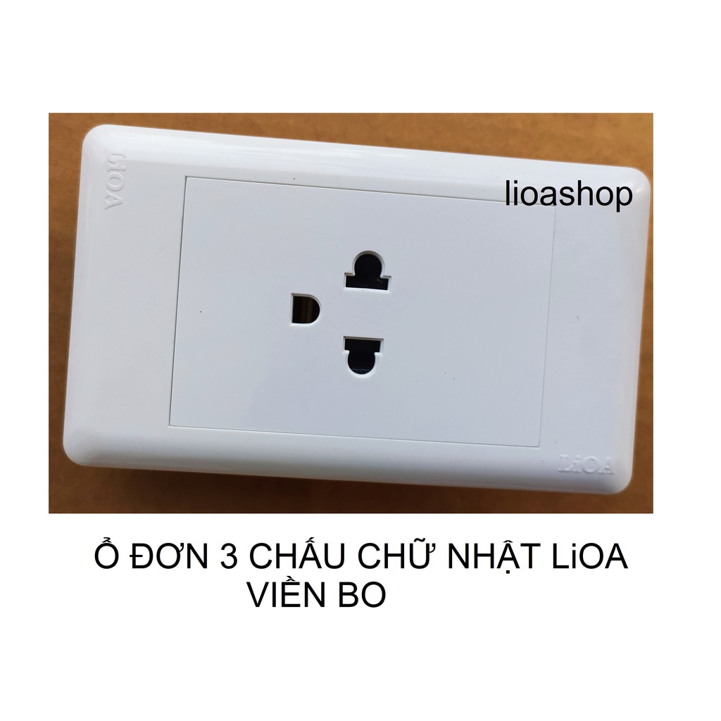 Ổ ĐƠN 3 CHẤU CHỮ NHẬT LiOA.