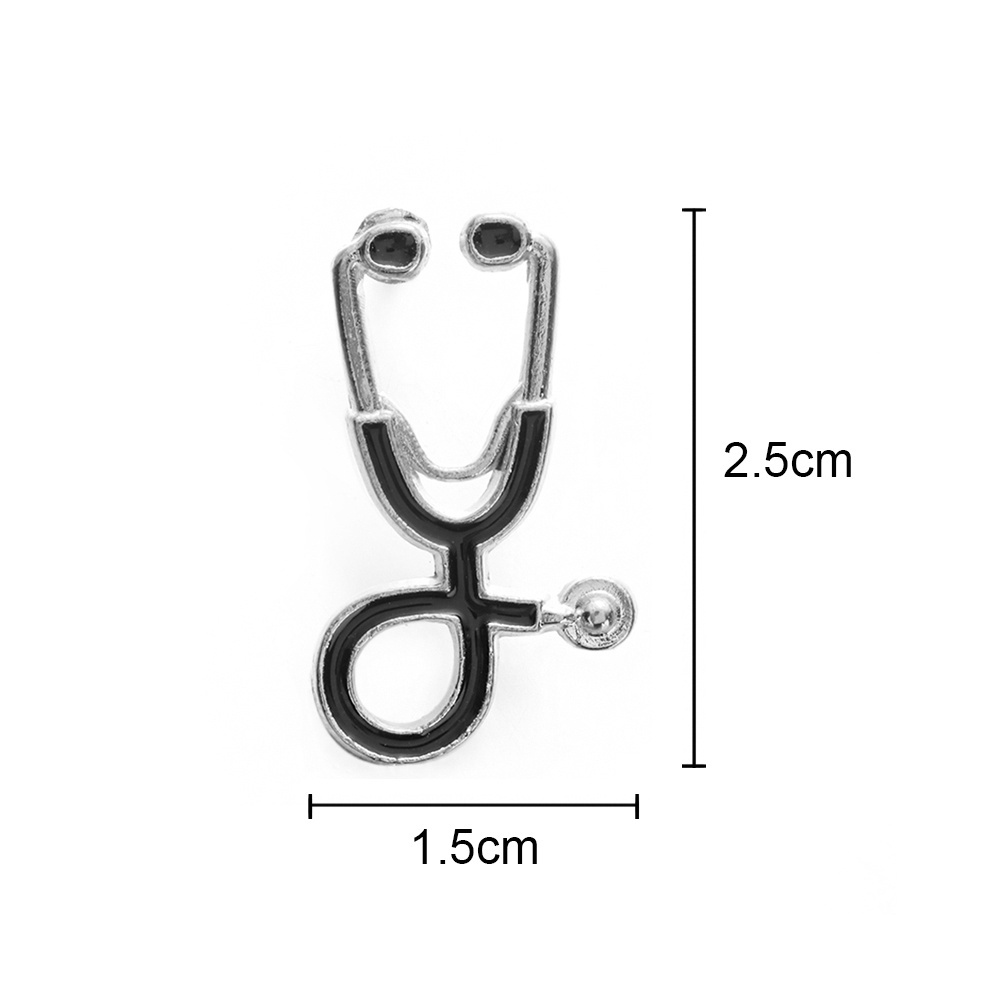 CLEVER Cute Doctor Stethoscope Brooch