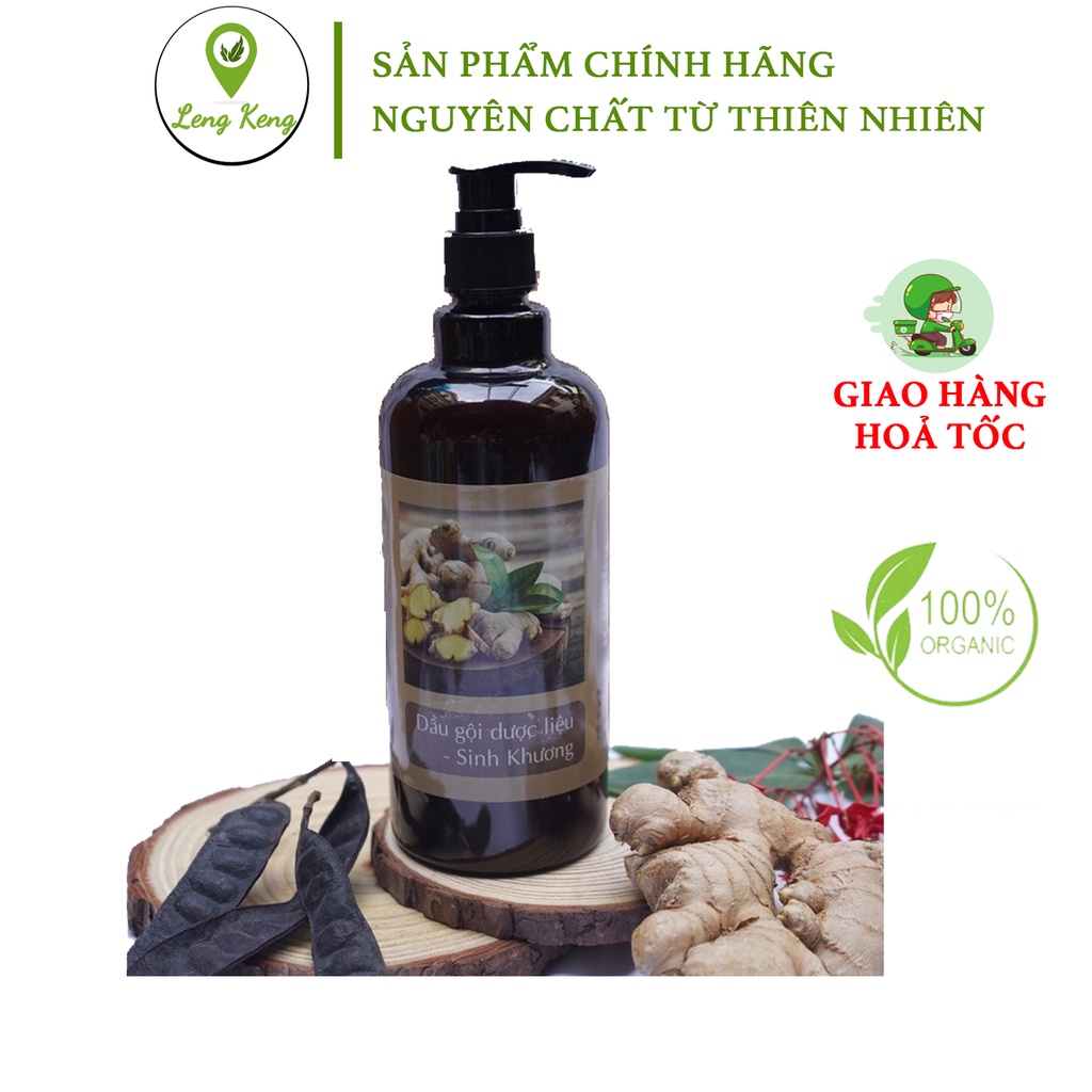 Dầu Gội Đầu Thảo Dược Tinh Chất Gừng Dưỡng Sinh, Làm Ấm Da Đầu Lưu Thông Khí Huyết 500ML