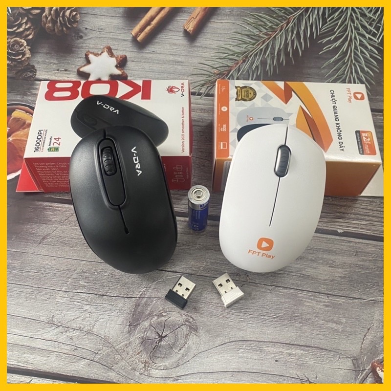 Chuột Không Dây M220 , FORTER VI82 , V-DRA K08 tặng kèm pin - BH 12 tháng lỗi 1 đổi 1