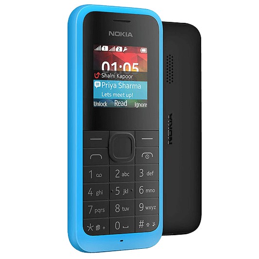 Điện Thoại Nokia 105 Bản 2 Sim Chọn Kèm Pin Sạc- Bh 12 Tháng