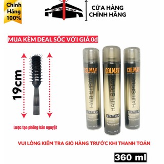 Gôm xịt tóc Nam Nữ COLMAV HAIR SPRAY CAO CẤP SIÊU GIỮ NẾP + Mua kèm deal sốc với giá 0đ