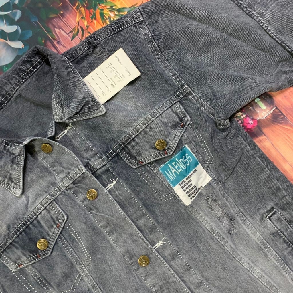 Áo Khoác Jean Nam-Áo Khoác Bò Nam NNBH59 Phối Logo Túi Hót Nhất Hiện Nay | BigBuy360 - bigbuy360.vn