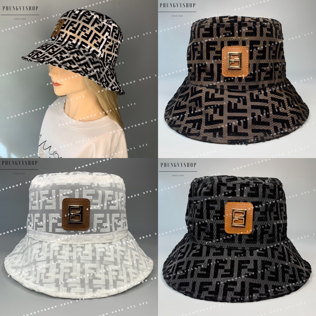 Mũ bucket LƯỚI NHUNG F MAC SAT -Nón tai bèo