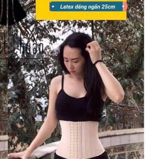 Đai ken bụng giảm eo Latex 25 xương