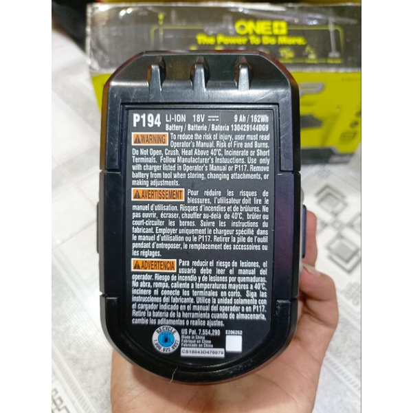 PIN 9AH RYOBI ĐÓNG MỚI 18V